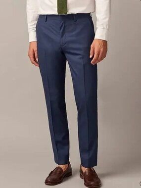 $250 J.Crew Ludlow Slim Suit Pants Italian Wool 43966 32x32 Caspian Sea Blue NWT